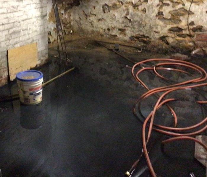 Flooding after a Storm in Basement
